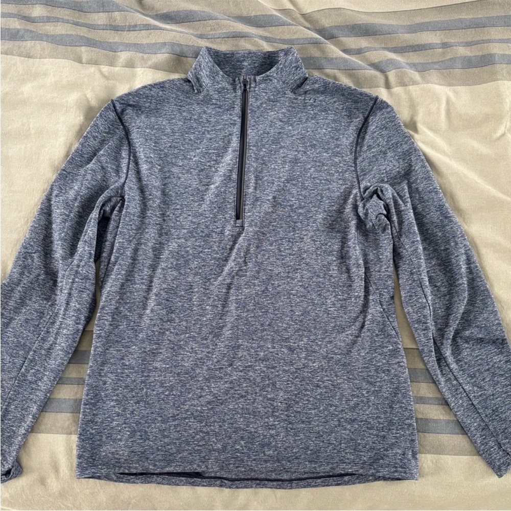 lululemon athletica Men's Blue Zip-Up Pullover